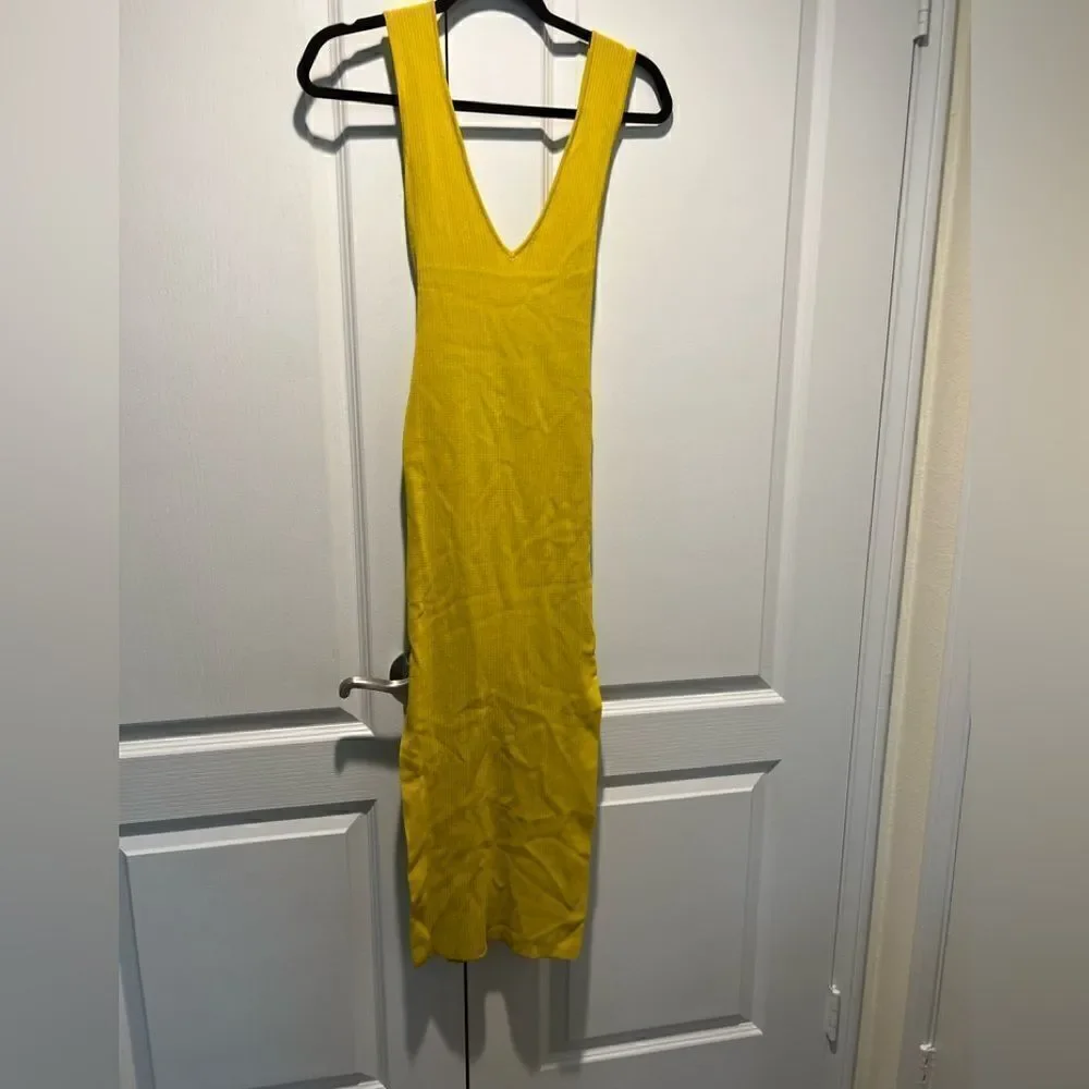 Forever 21 Belted Ribbed side-Slits Midi Dress - Picture 3 of 5